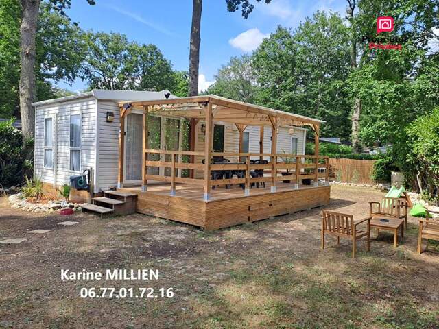 MARCILLY SUR EURE 27810 Mobil home aménagé et équipé - Terrasse en bois couverte (en cours de finition) - Terrain - 93 000  HAI — photo du bien