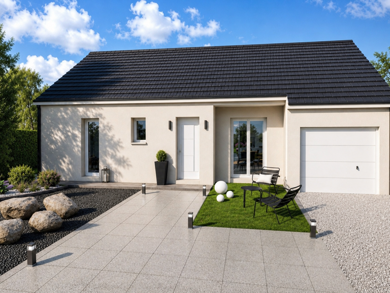 Maison plain-pied 3 chambres + garage – terrain 563 m² – Moncel-sur-Seille — photo 1