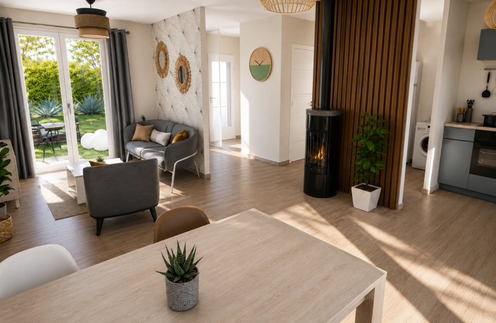 Maison plain-pied 3 chambres + garage – terrain 563 m² – Moncel-sur-Seille — photo 3