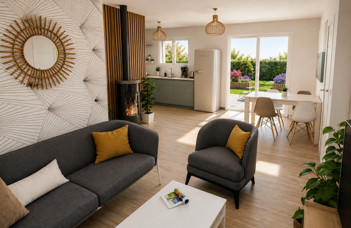 Maison plain-pied 3 chambres + garage – terrain 563 m² – Moncel-sur-Seille — photo 4