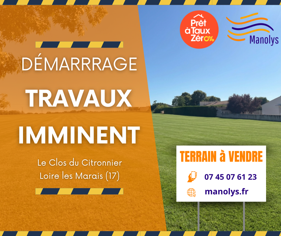 Terrain à vendre proche du Breuil Magné