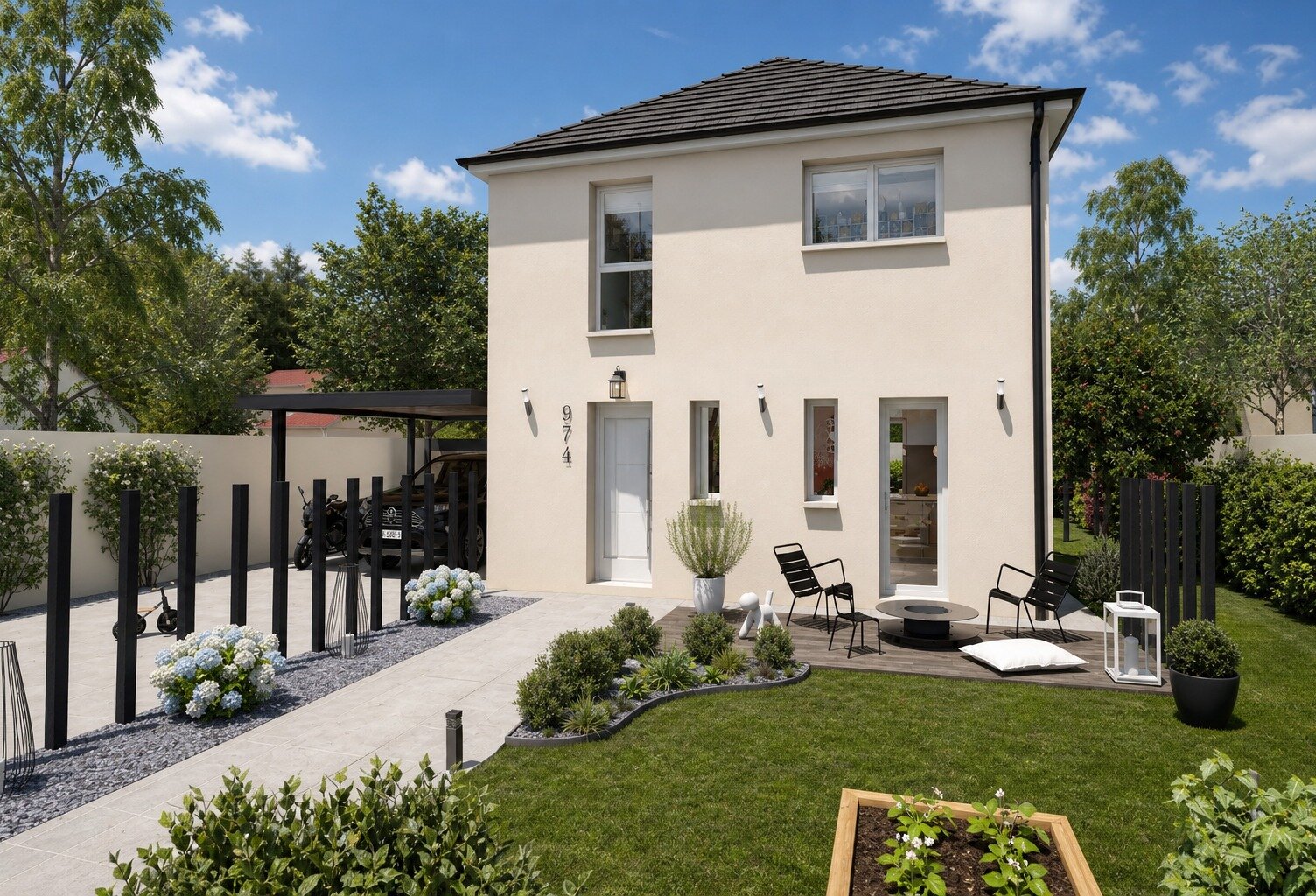 Maison 3 chambres 4 pans + terrain 668 m² – Arracourt — photo 1