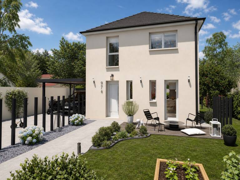 Maison 3 chambres 4 pans + terrain 668 m² – Arracourt — photo 1