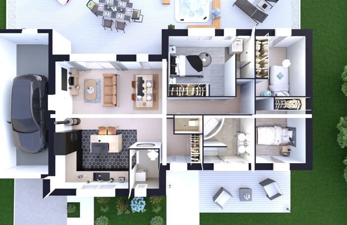 Maison contemporaine 3 chambres + grand garage – terrain 871 m² – Arracourt — photo 5