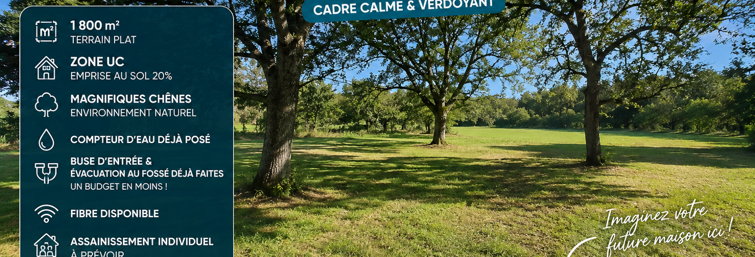 Terrain  1802 m² à vendre à Montaigut-sur-Save (31530)