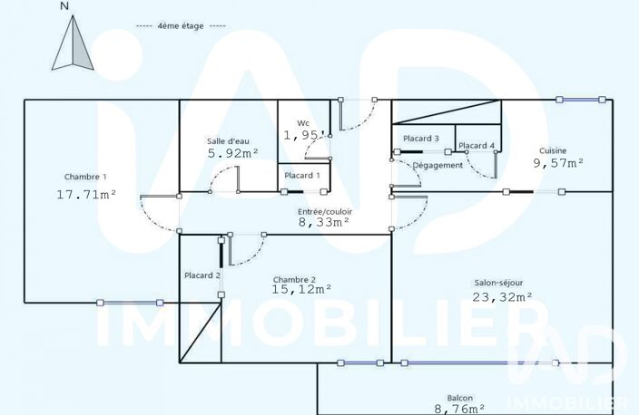 Vente Appartement 3 pièces — photo 3