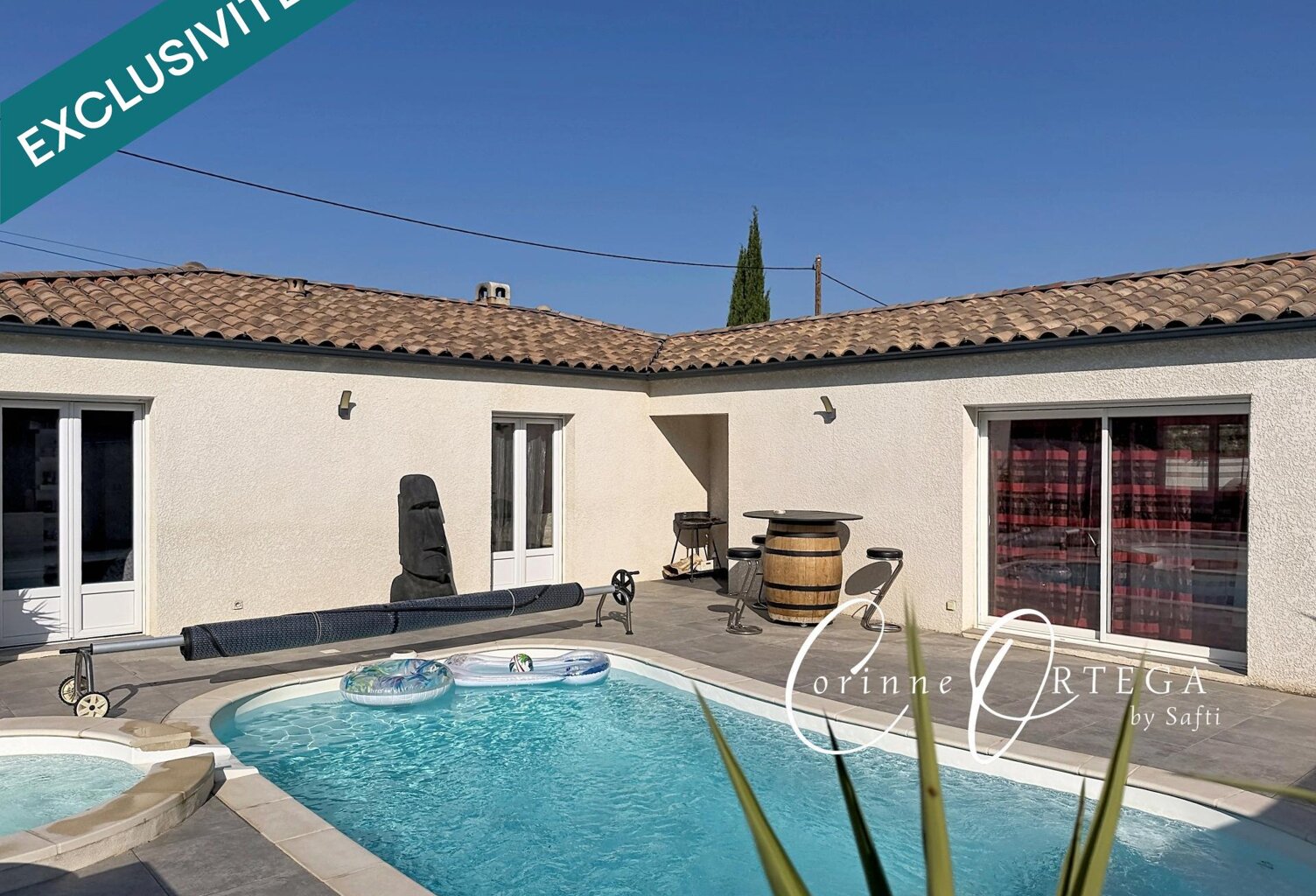 Villa Plain pied - 4 chambres - Piscine et Grand garage — photo 1