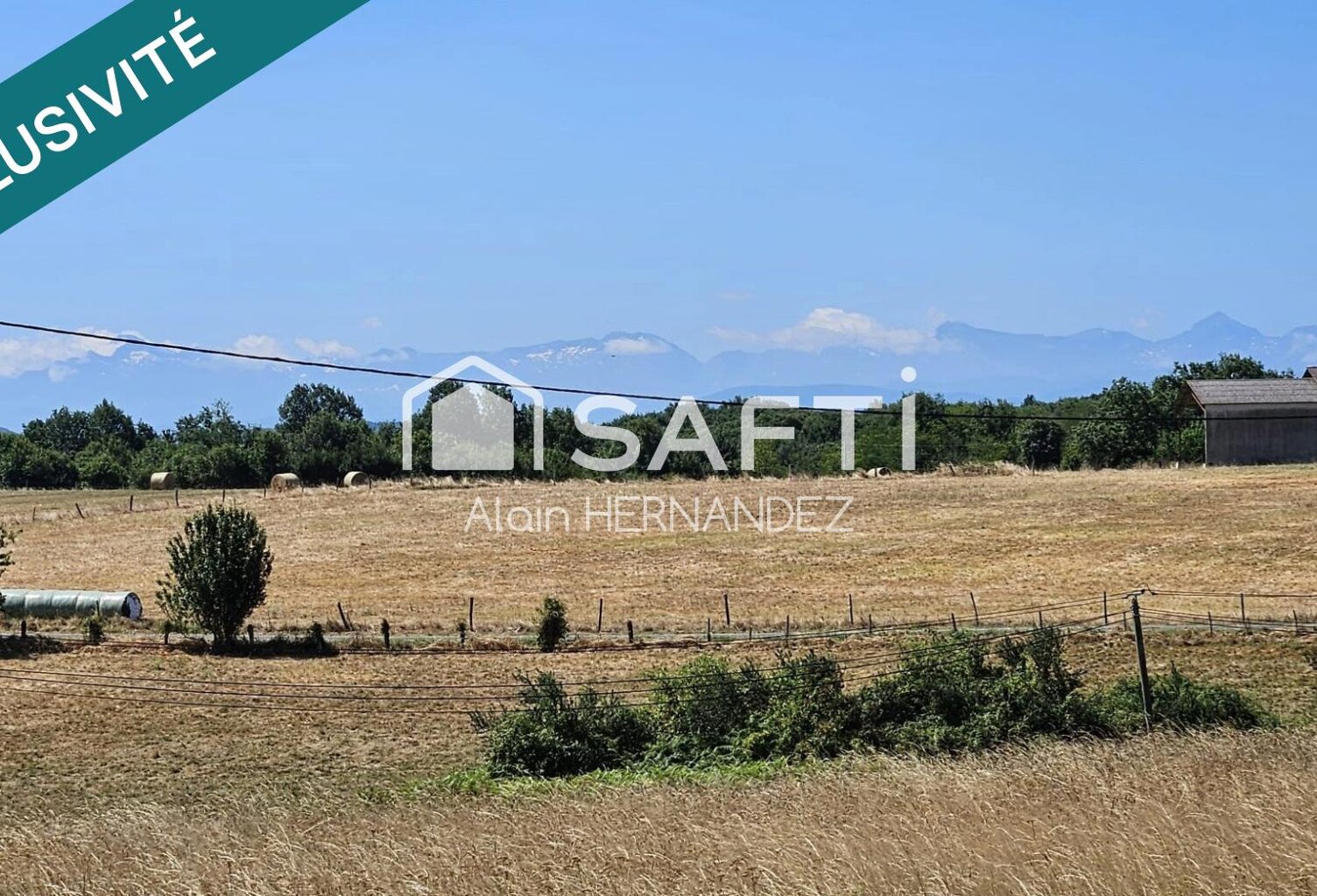 7 MN A 64 -TERRAIN 1.000 M² LESCUNS  VUE PYRÉNÉES  — photo 1