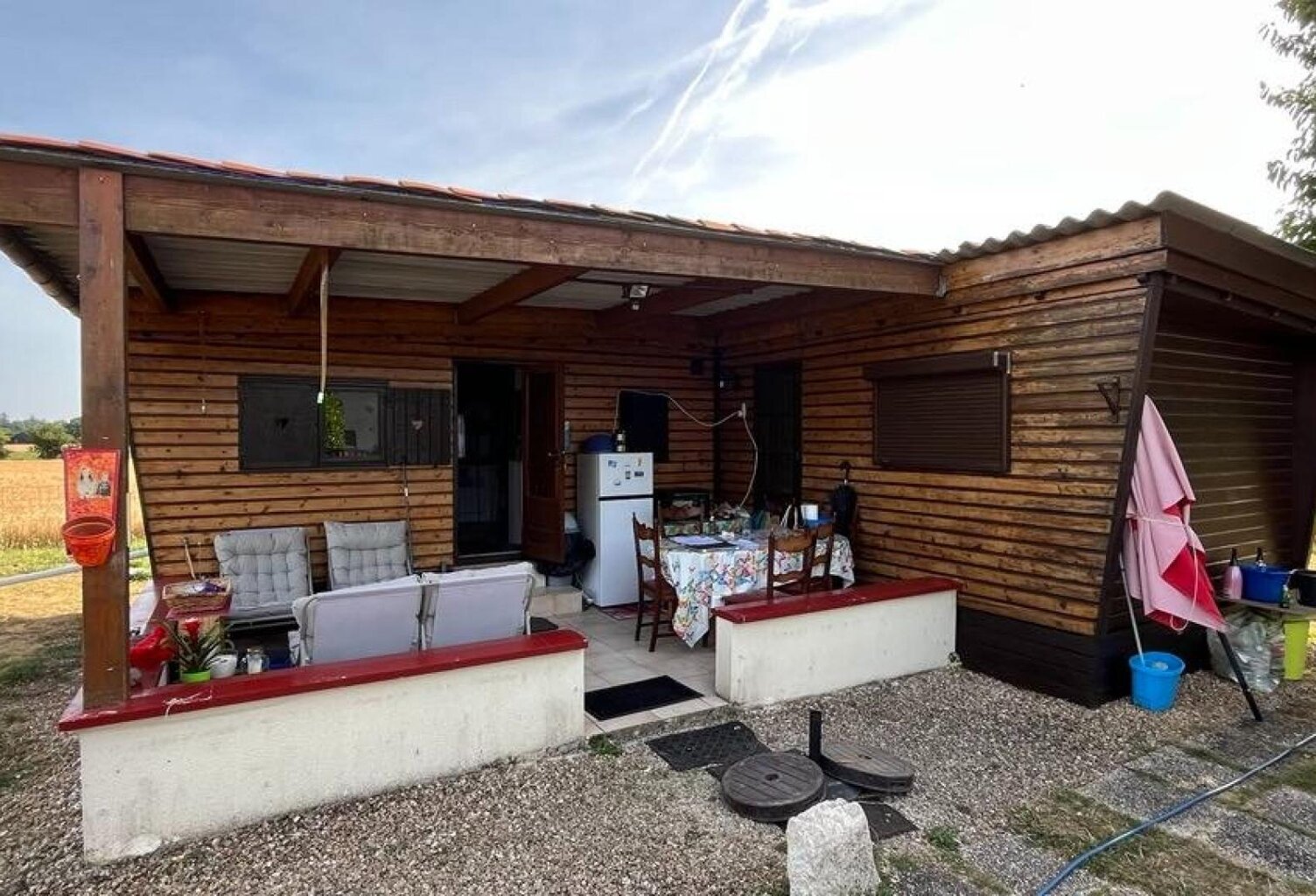 Mobil home avec assainissement, garage et jardin — photo 1