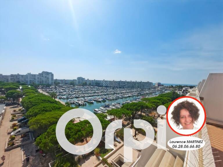 À Vendre Magnifique T3 duplex dernier étage – Vue mer & port – Carnon Plage — photo 1