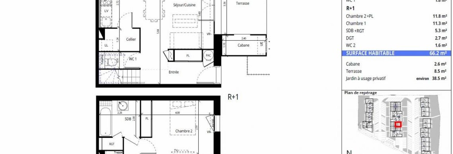Maison 3 Pièces 66 m² à vendre à Messanges (40660)