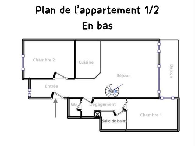À Vendre – Bel Appartement en duplex - F6 avec une terrasse et Parking privatif – Idéal pour une grande famille ou Investisseur — photo du bien