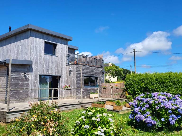 Maison contemporaine VUE MER ossature bois  PLAIN-PIED à vendre 6 pièces TELGRUC SUR MER (29) — photo 1