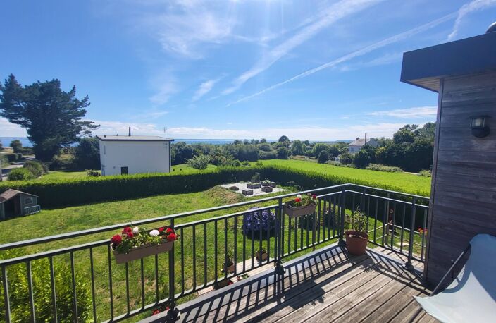 Maison contemporaine VUE MER ossature bois  PLAIN-PIED à vendre 6 pièces TELGRUC SUR MER (29) — photo 3