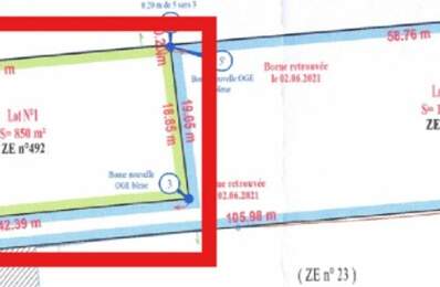 Terrain à vendre de 850,00 m² CHEMILLY SUR YONNE (89) — photo du bien
