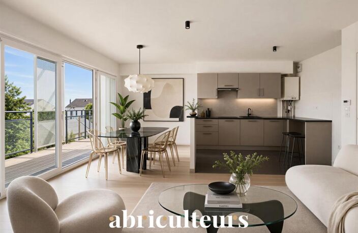 Appartement T3 moderne et lumineux à la vente à  Rue Théophile Guillou, Saint-Herblain (44800) — photo 2