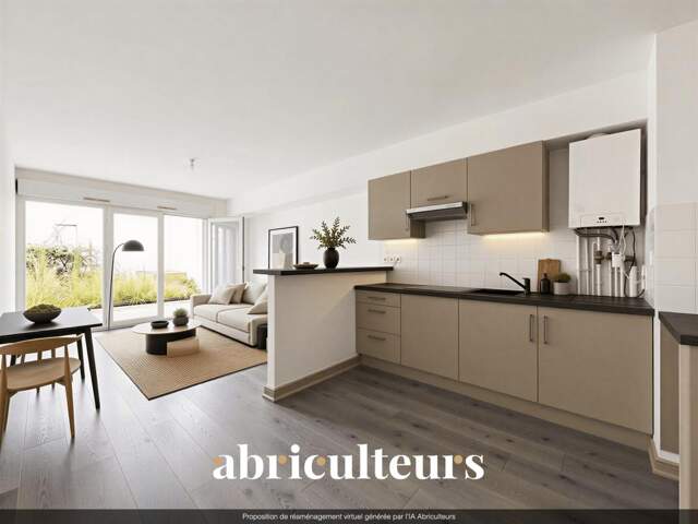 Appartement 3 pièces avec jardin privatif  en vente à  Rue Théophile Guillou à Saint-Herblain(44800) — photo du bien