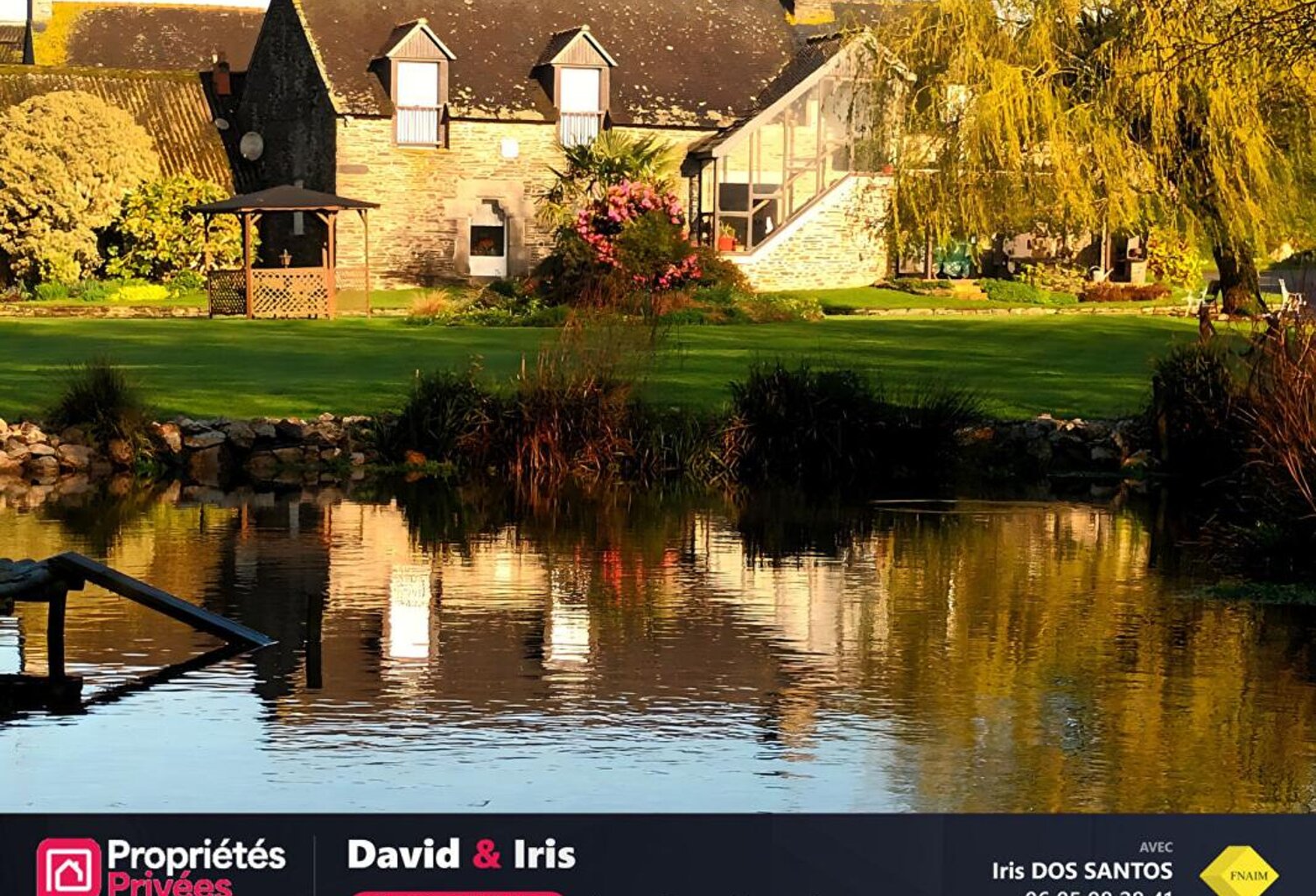 Ancienne ferme en pierre, son plan d'eau et 3 386 m² · Saint-Igeaux — photo 1