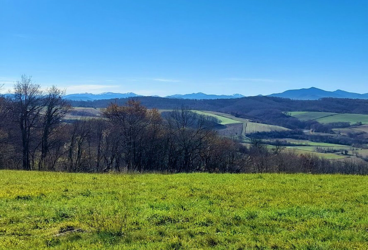 terrain constructible  3 HA vue montagnes — photo 1