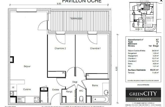 Location appartement 3 pièces 68 m² à Cugnaux (31270) — photo 2