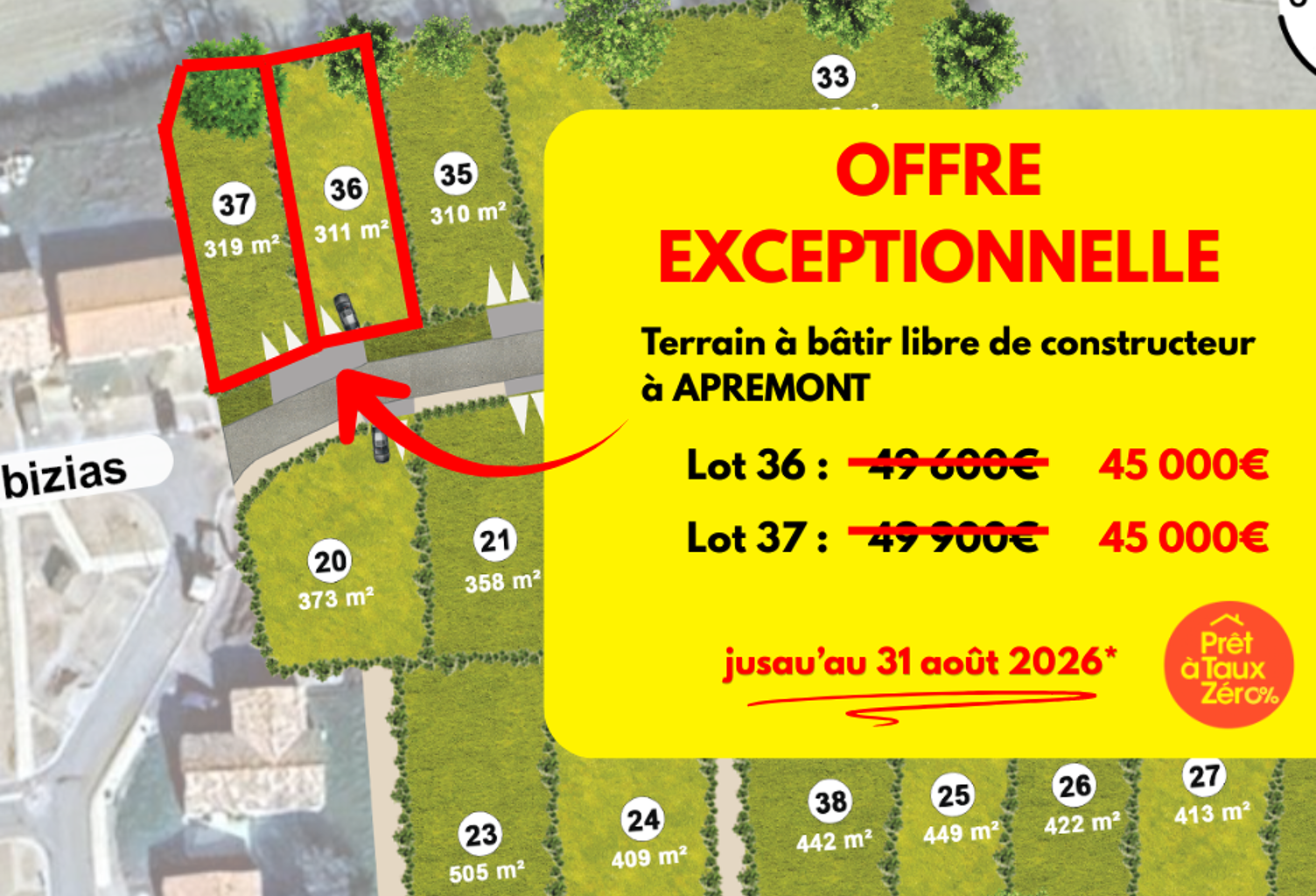 Offre Exceptionnelle sur Terrain viabilisé à Apremont — photo 1