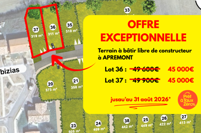 Terrain  45000 €