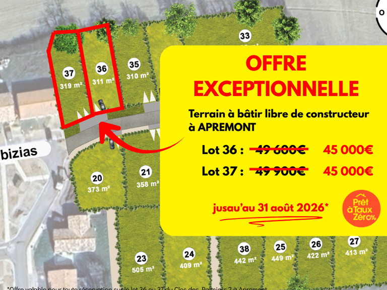 Offre Exceptionnelle sur Terrain viabilisé à Apremont — photo 1
