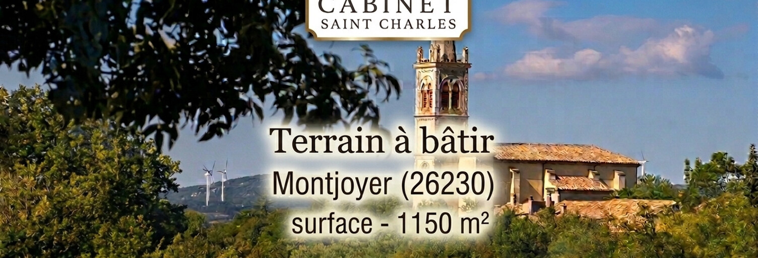 Terrain  1150 m² à vendre à Montjoyer (26230)