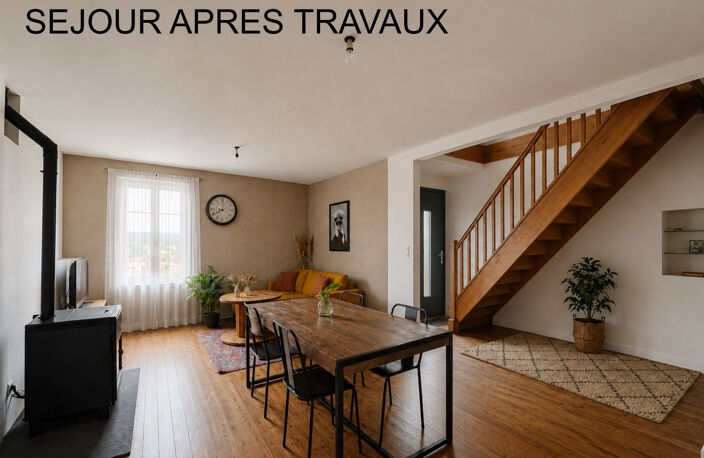 MAISON ANCIENNE EN PIERRE EN BON ETAT GENERAL DE 90 M2 SUR — photo 4