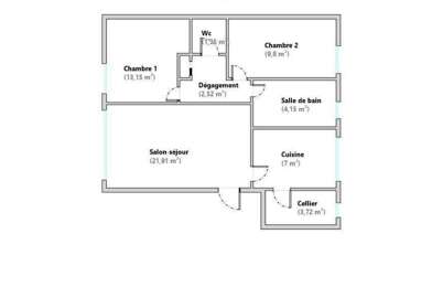 Appartement 3 pièces 1035 €