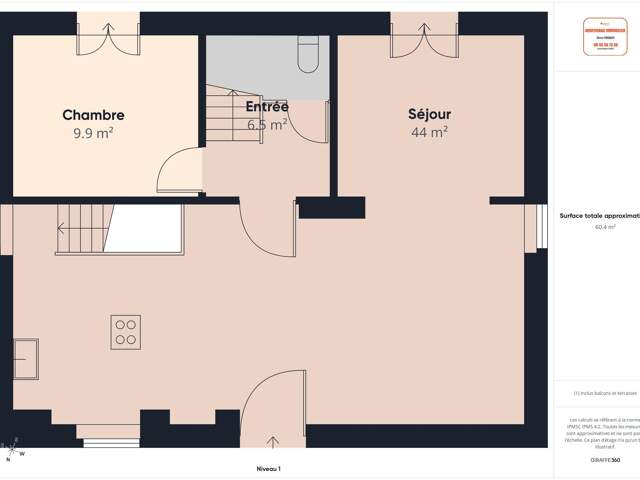 Propriété de 4 chambres et un bureau sur 2700 m2 — photo du bien