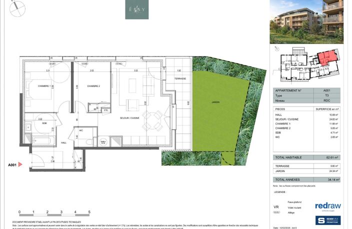À VENDRE - APPARTEMENT T3 - ESSY - Epagny Metz Tessy — photo 2
