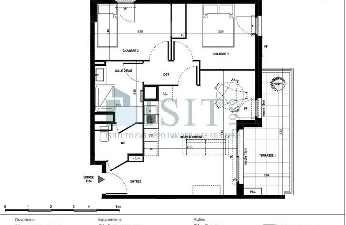 Antibes - Les Combes - T3 52,98 m2 Double Terrasse — photo 5