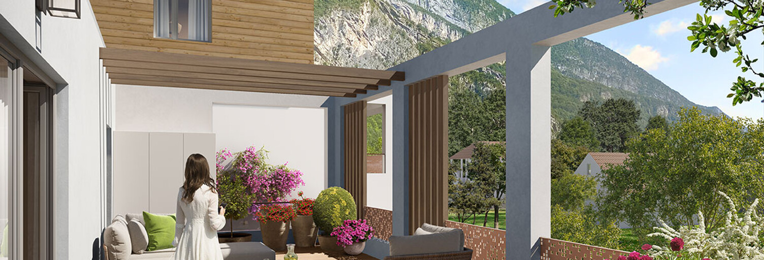 Appartement neuf T3, T4 Pièce 63 à 89 m² à vendre à Voreppe (38340)