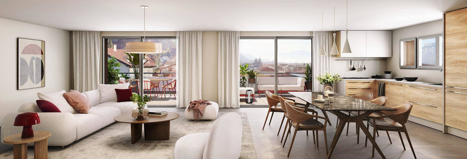 Appartement neuf T3, T4, T5 Pièce 69 à 129 m² à vendre à Le Versoud (38420)