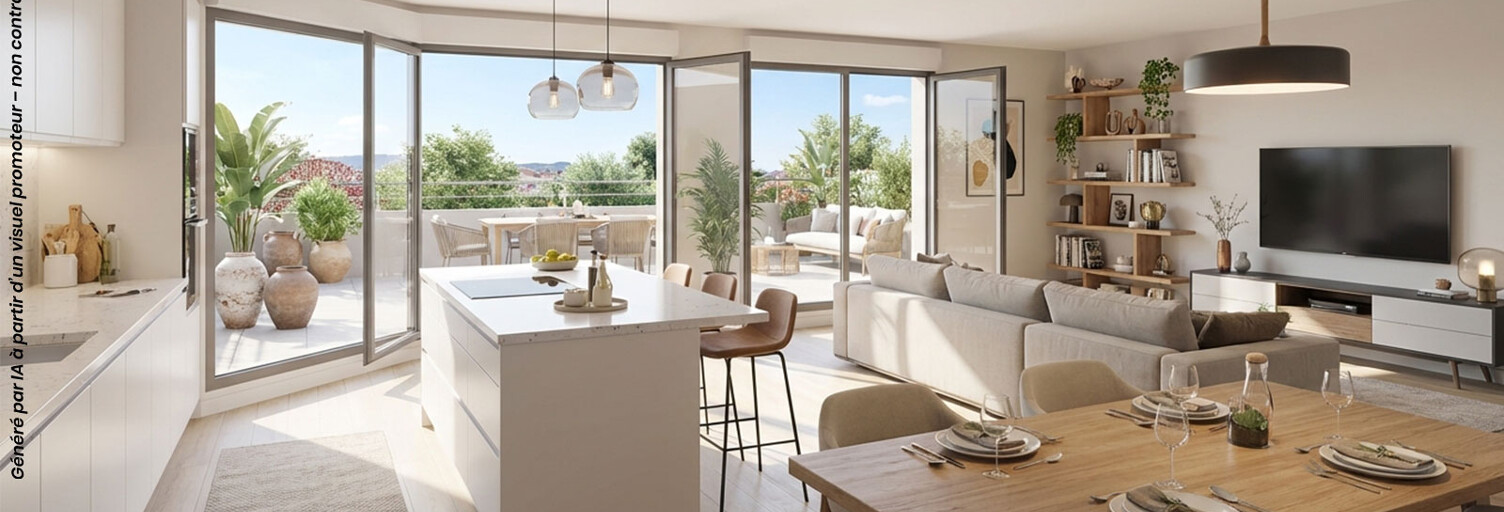 Appartement neuf T2, T3, T4, T5 Pièce 40 à 90 m² à vendre à Le Cheylas (38570)