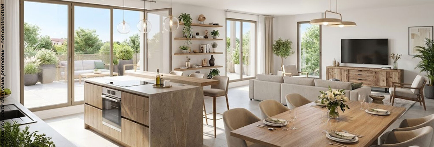 Appartement neuf T2, T3, T4, T5 Pièce 40 à 90 m² à vendre à Saint-Martin-le-Vinoux (38950)
