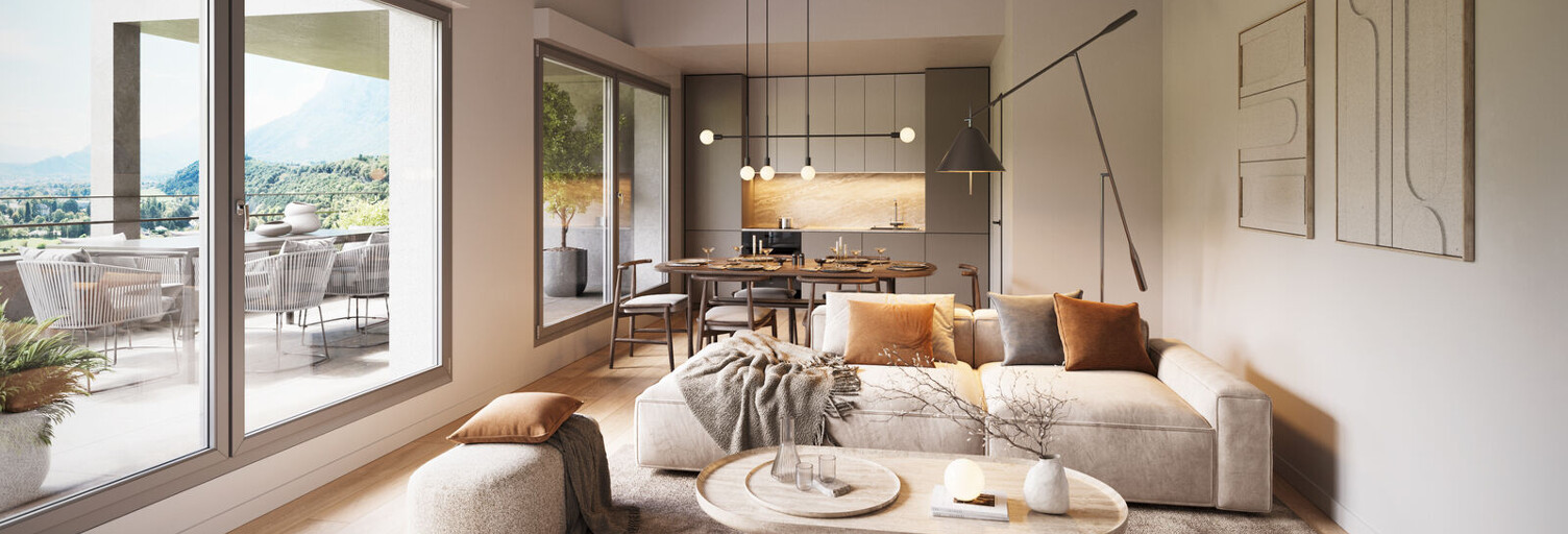 Appartement neuf T2, T3, T4, T5 Pièce 40 à 102 m² à vendre à Claix (38640)