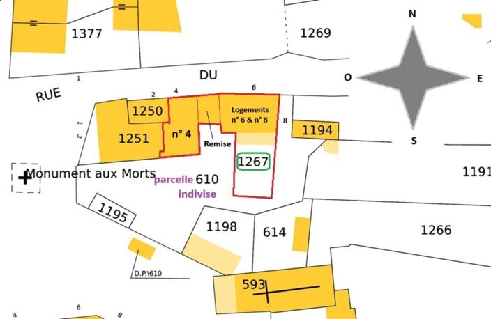 ENSEMBLE IMMOBILIER A RESTAURER (3 LOGEMENTS et une DÉPENDANCE) , CENTRE BOURG, JARDIN, PROCHE ÉCOLE — photo 4