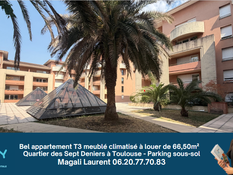 T3 de 66,50m2 rénové meublé avec P en sous-sol, clim et balc — photo 1
