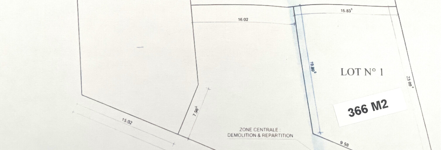 Terrain  366 m² à vendre à Caux (34720)