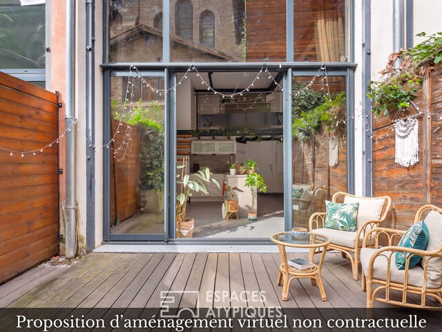 Loft avec terrasse dans un ancien atelier — photo du bien