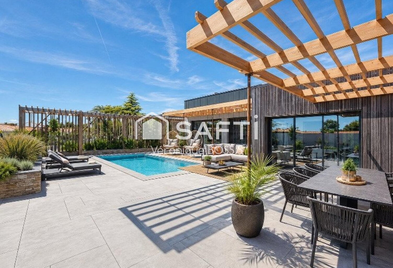 propriété contemporaine haut de gamme, 239m2, piscine, parcellel 1900m2 — photo 1