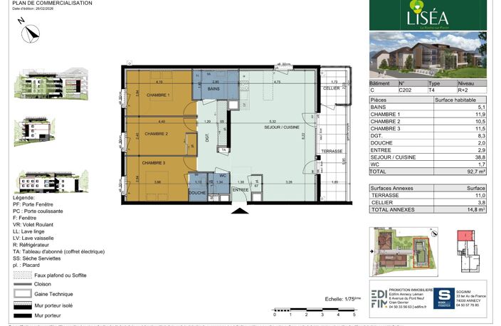 APPARTEMENT T4 - LA ROCHE SUR FORON LISÉA — photo 3