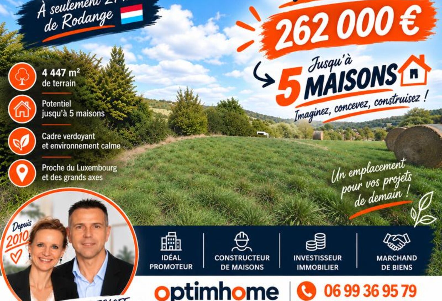 JUSQU’À 5 MAISONS POSSIBLES – TERRAIN DE 4 447 M² À SAINT-PANCRÉ — photo 1