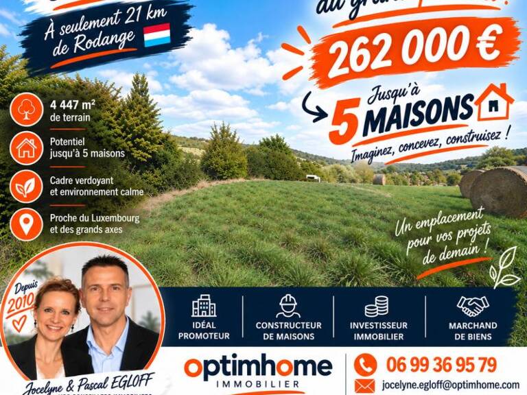 JUSQU’À 5 MAISONS POSSIBLES – TERRAIN DE 4 447 M² À SAINT-PANCRÉ — photo 1