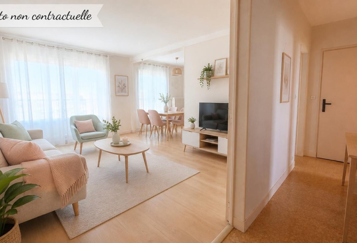 CHARTRES - APPARTEMENT - GRAND T2 - 68 m² AVEC GARDIEN - CAVE - PLACE DE PARKING — photo 1