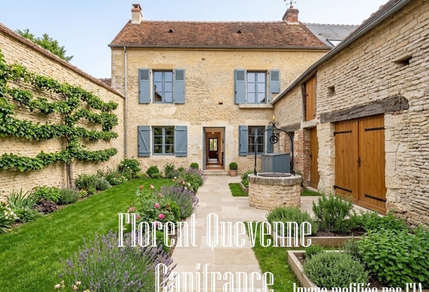 JORT – Maison de bourg en pierre avec dépendances et jardin — photo 1