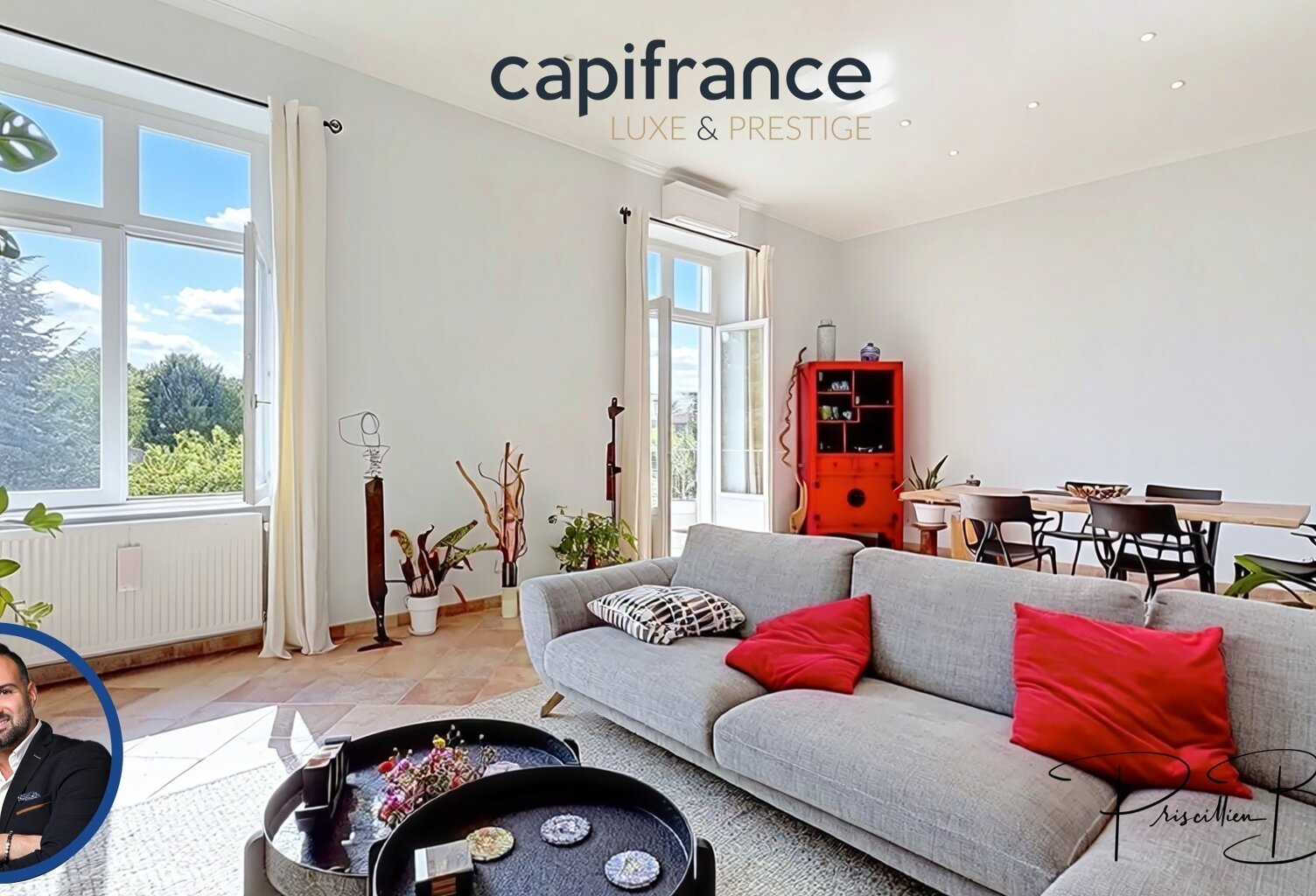 Appartement à vendre 5 pièces SAINTE FOY LES LYON (69) Secteur mairie et cinéma – APPARTEMENT DE CARACTÈRE 130 M² – 3 CHAMBRES – 1 GARAGE – PARKING – CAVE — photo 1