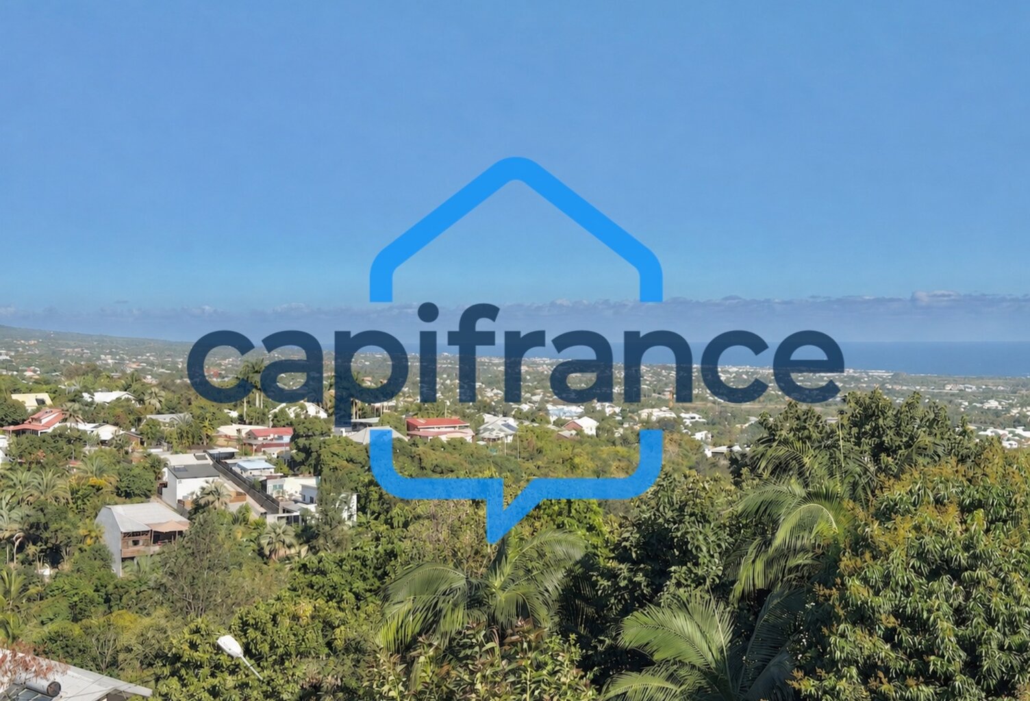 À VENDRE – TERRAIN D’ENVIRON 300 M² AVEC VUE MER PANORAMIQUE – LA RIVIÈRE SAINT-LOUIS — photo 1